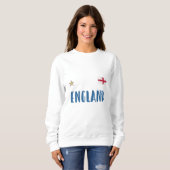 Engeland Voetbal Fan Shirt Engelse Vlag (Voorkant volledig)