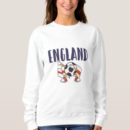 Engeland Voetbal Fan Shirt Engelse Vlag (Voorkant)