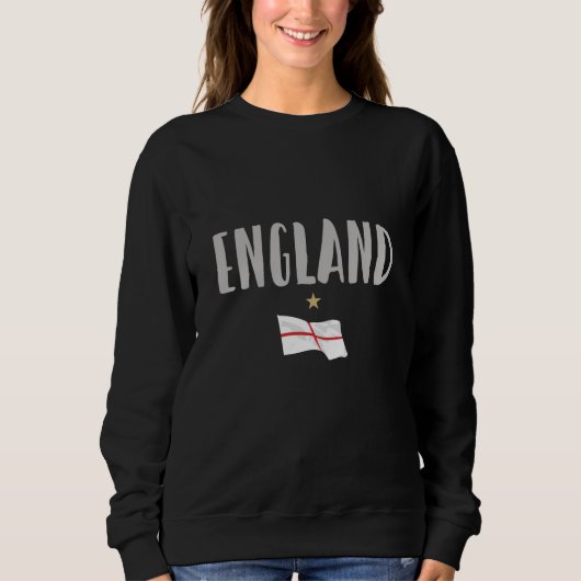 Engeland Voetbal Fan Shirt Engelse Vlag (Voorkant)
