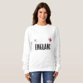 Engeland Voetbal Fan Shirt Engelse Vlag (Voorkant volledig)