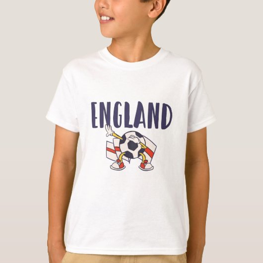 Engeland Voetbal Fan Shirt Engelse Vlag (Voorkant)