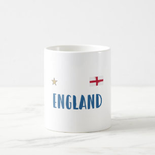 Engeland Voetbal Fan Shirt Engelse Vlag Koffiemok