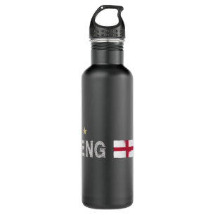 Engeland Voetbal Fan Shirt Engelse Vlag Waterfles