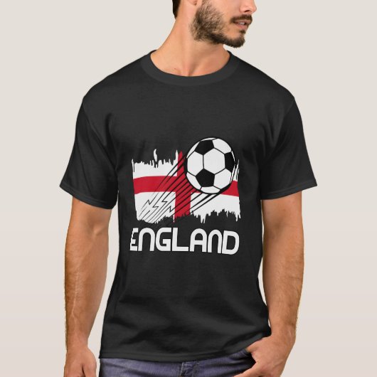 Engeland Voetbal Fan T-shirt (Voorkant)