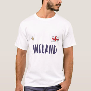 Engeland Voetbal Fan T-shirt Engelse Vlag