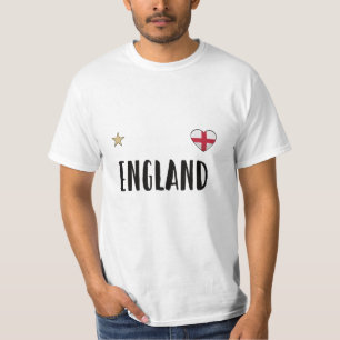 Engeland Voetbal Fan T-shirt Engelse Vlag