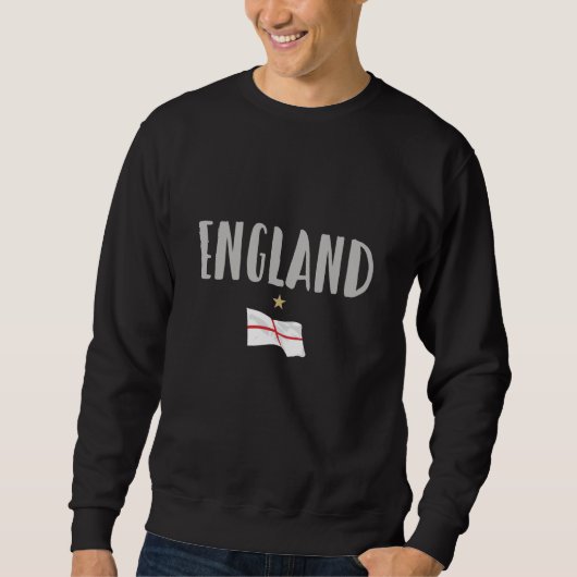 Engeland Voetbal Fan T-shirt Engelse Vlag (Voorkant)