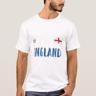 Engeland Voetbal Fan T-shirt Engelse Vlag