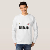 Engeland Voetbal Fan T-shirt Engelse Vlag (Voorkant volledig)