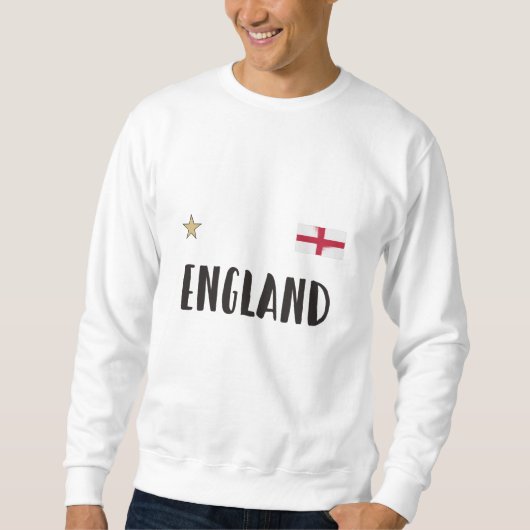 Engeland Voetbal Fan T-shirt Engelse Vlag (Voorkant)