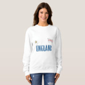 Engeland Voetbal Fan T-shirt Engelse Vlag (Voorkant volledig)