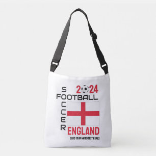 ENGELAND Voetbal Football Custom Name 2024 ELK JAA Crossbody Tas