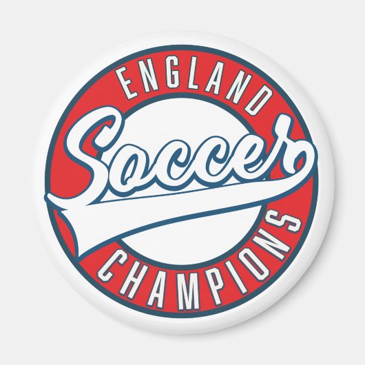 Engeland Voetbal Kampioenen logo Magneet (Voorkant)
