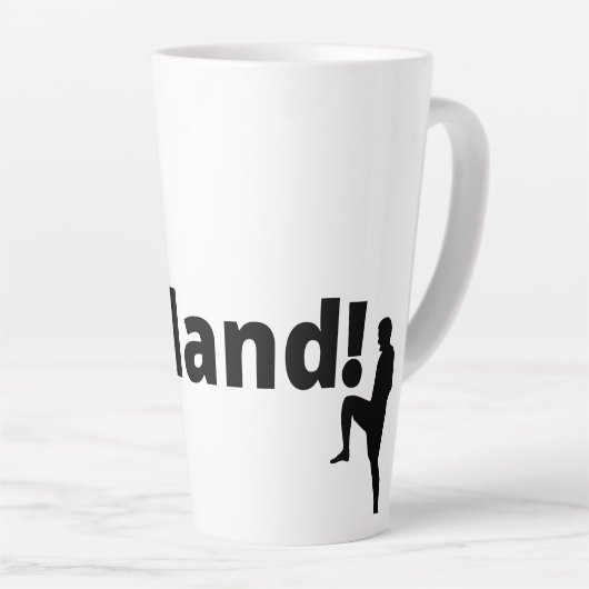 Engeland voetbal latte mok (Rechterhoek)