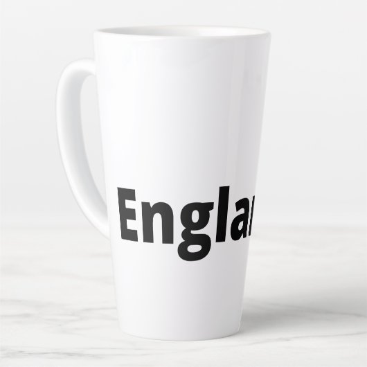 Engeland voetbal latte mok (Linkerhoek)