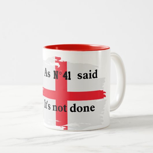 Engeland Voetbal Quote Nr 41 Mok (Voorkant rechts)