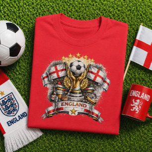 Engeland Voetbalfan St George Voetbal WK T-shirt