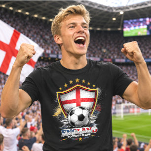 Engeland Voetbalfan St George Voetbal WK T-shirt