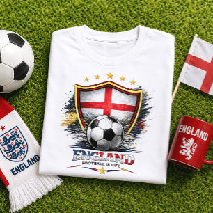 Engeland Voetbalfan St George Voetbal WK T-shirt