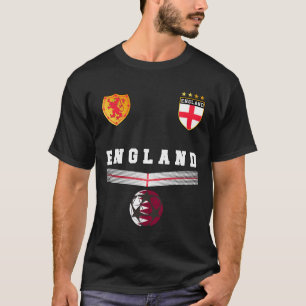 Engeland Voetbalfans Jersey Engelse Vlag Voetbal L T-shirt