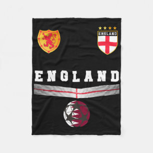 Engeland Voetbalfans Shirt Engelse Vlag Voetbal Li Fleece Deken