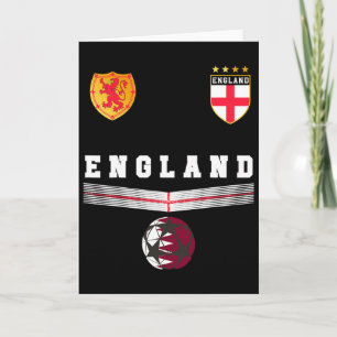 Engeland Voetbalfans Shirt Engelse Vlag Voetbal Li Kaart