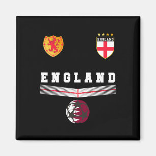 Engeland Voetbalfans Shirt Engelse Vlag Voetbal Li Magneet