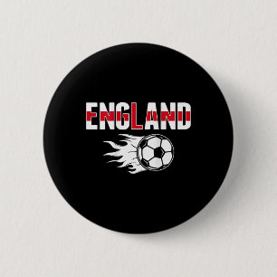 Engeland Voetbalfans T-shirt - Engelse Vlag Voetba Ronde Button 5,7 Cm