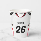 Engeland Voetbalshirt Aangepaste Naam Nummer Beker (Achterkant)