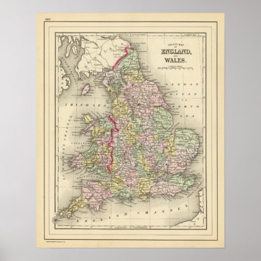 Engeland, Wales 3 Poster (Voorkant)