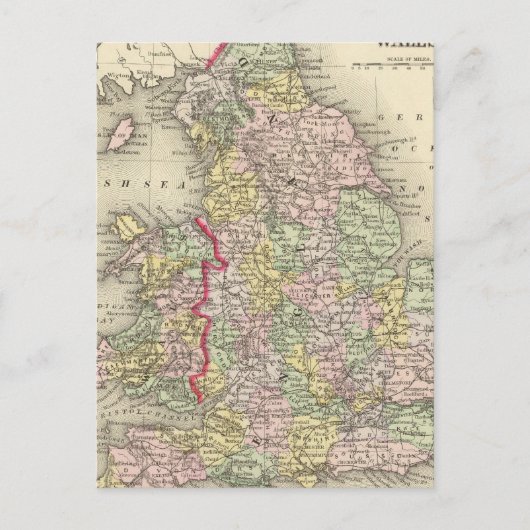 Engeland, Wales 4 Briefkaart (Voorkant)