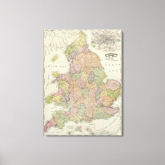 Engeland, Wales 4 Canvas Afdruk (Voorkant)