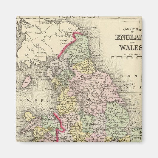 Engeland, Wales 4 Magneet (Voorkant)