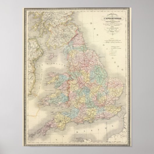 Engeland, Wales 4 Poster (Voorkant)