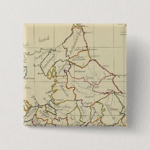 Engeland, Wales 4 Vierkante Button 5,1 Cm