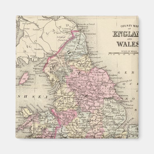 Engeland, Wales 5 Magneet (Voorkant)