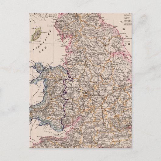 Engeland, Wales Briefkaart (Voorkant)