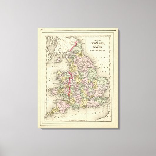 Engeland, Wales Canvas Afdruk (Voorkant)