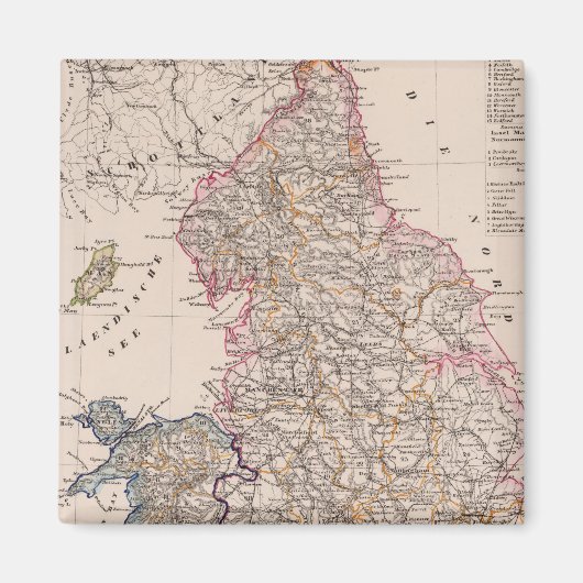 Engeland, Wales Magneet (Voorkant)