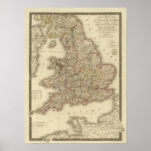 Engeland, Wales Poster (Voorkant)