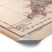 Engeland, Wales Poster (Hoek)