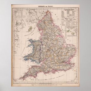 Engeland, Wales Poster