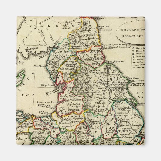 Engeland, Wales Roman, modern Magneet (Voorkant)
