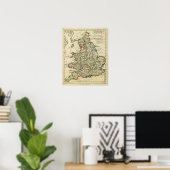 Engeland, Wales Roman, modern Poster (Thuiskantoor)