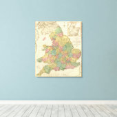 Engeland, Wales, Schotland Canvas Afdruk (Insitu (Houten vloer))