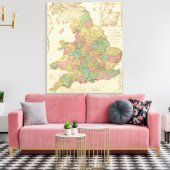 Engeland, Wales, Schotland Canvas Afdruk (Insitu (Woonkamer))
