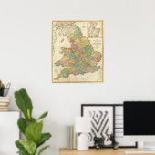 Engeland, Wales, Schotland Poster (Thuiskantoor)