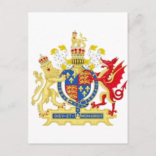 Engeland Wapen Briefkaart (Voorkant)
