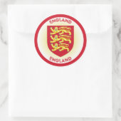 Engeland Wapen Cirkelvorm Ronde Sticker (Tas)
