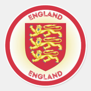 Engeland Wapen Cirkelvorm Ronde Sticker